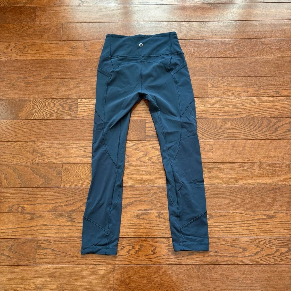 LULULEMON All The Right Places Crop II *23" Petrol Blue 4
